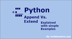 append and extend in Python