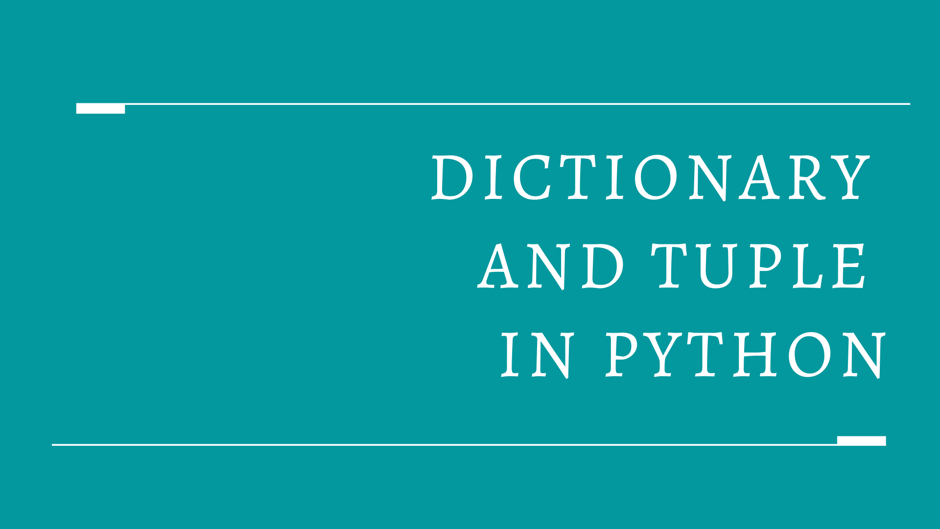 When To Use Tuple Vs List Vs Dictionary In Python