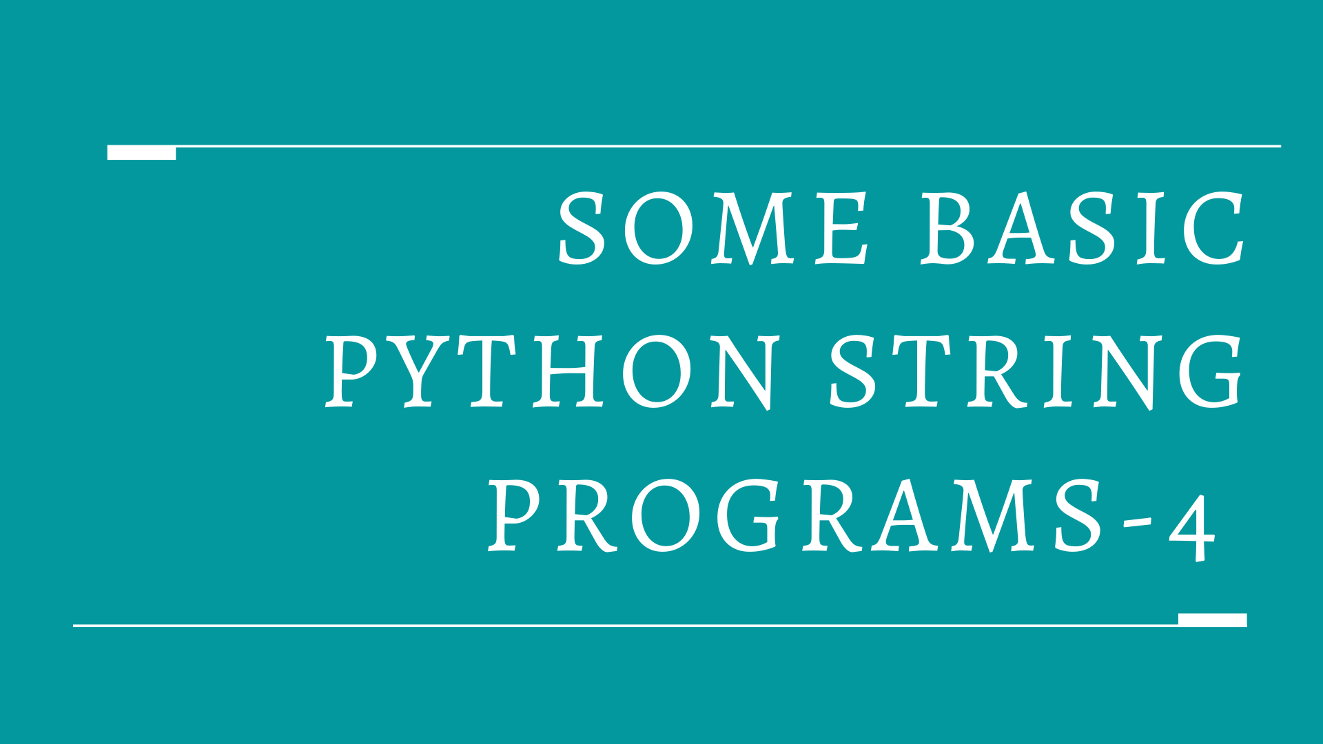 Some Basic Python String Programs-4